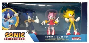 SONIC SET COLECCIÓN 3 FIGURAS 9CM