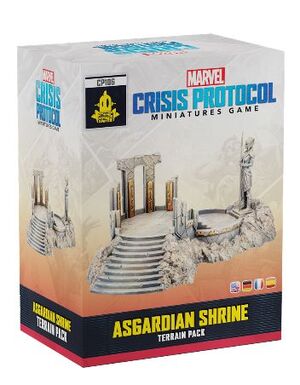 MARVEL CRISIS PROTOCOL MINIATURA GAME ASGARDIAN SHRINE TERRAIN PACK