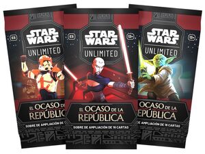 STAR WARS UNLIMITED EL OCASO DE LA REPÚBLICA SOBRE