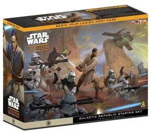 STAR WARS LEGIÓN LA REPÚBLICA GALÁCTICA STARTER SET