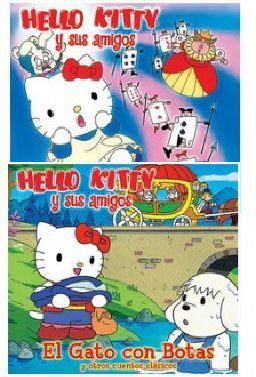 DVD HELLO KITTY - ALICIA EN EL PAIS DE LAS MARAVILLAS + EL GATO CON BOTAS (
