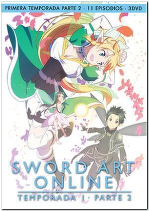 SWORD ART ONLINE TEMP 1 PARTE 2 (3 DVD) EPISODIOS 15 A 25                  