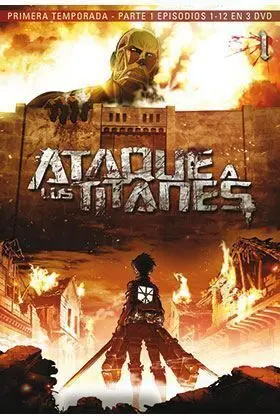 ATAQUE A LOS TITANES TEMP 1 PARTE 1 (3 DVD) - EPISODIOS 1 A 13             