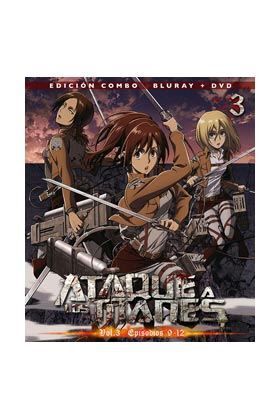 ATAQUE A LOS TITANES VOL.3 COMBO BD+DVD                                    