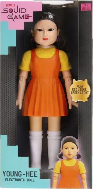 EL JUEGO DEL CALAMAR MUÑECA INTERACTIVA YOUNG-HEE 30 CM *INGLÉS*