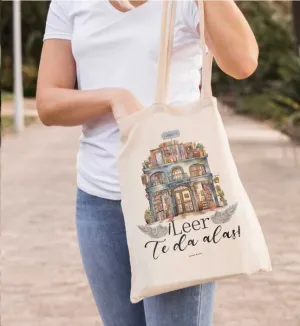 LEER TE DA ALAS TOTE BAG