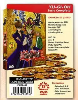 DVD YU-GI-OH! LA SERIE COMPLETA (12 DVD)                                   