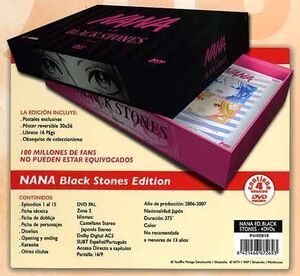 DVD NANA 1ª TEMP. EDICION BLACK STONE (4 DVD)                              