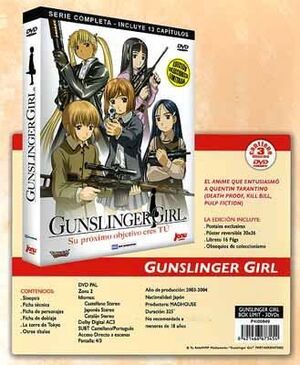 DVD GUNSLINGER GIRL BOX (SERIE COMPLETA 3 DVD)                             