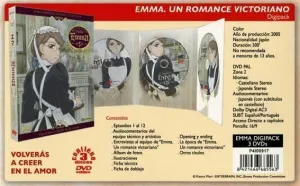 DVD EMMA, UN ROMANCE VICTORIANO DIGIPACK (3 DVD)                           