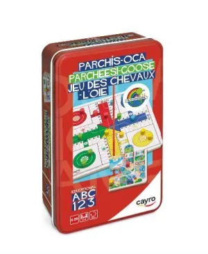 PARCHÍS OCA CAJA DE METAL