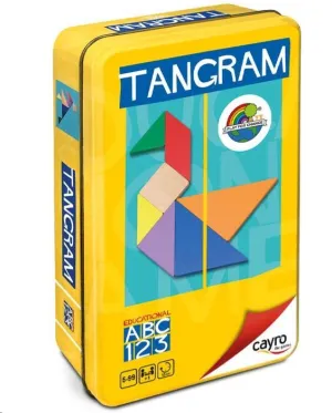 TANGRAM DE MADERA EN CAJA DE METAL