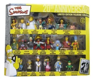 LOS SIMPSONS 20 ANIVERSARIO FIGURAS PVC MALETA COLLECTOR SET (21)          