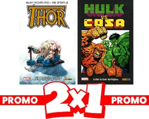 HULK VS LA COSA + THOR: SIN PREVIO AVISO. PACK 2X1