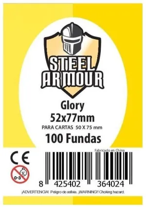 FUNDAS STEEL ARMOUR GLORY 52X77 MM (100)