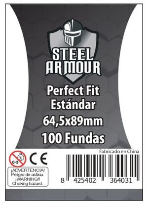 FUNDAS STEEL ARMOUR PERFECT FIT ESTÁNDAR 64,5X89 MM (100)
