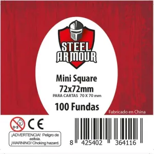 FUNDAS STEEL ARMOUR CUADRADAS SQUARE MINI (72X72MM)