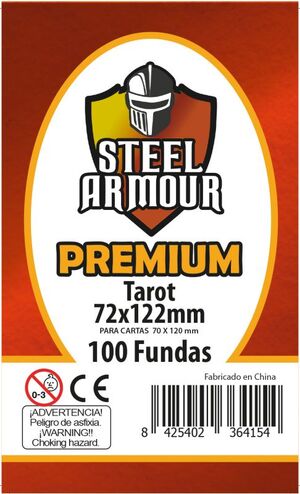 FUNDAS STEEL ARMOUR TAROT PREMIUM 72X122 MM (100)