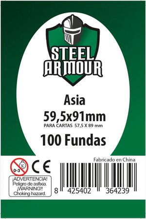 FUNDAS STEEL ARMOUR ASIA 59,5X91 MM (100)