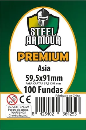 FUNDAS STEEL ARMOUR ASIA PREMIUM 59,5X91 MM (100)