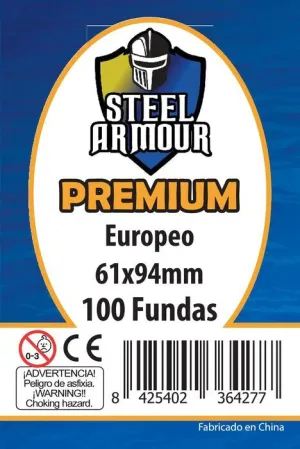 FUNDAS STEEL ARMOUR EURO PREMIUM 61X94 MM (100)