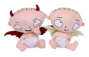 FAMILY GUY PELUCHE STEWIE ANGEL O DEMONIO 18CM                             