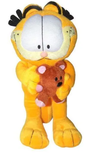 GARFIELD PELUCHE CON OSITO TEDDY 29CM                                      