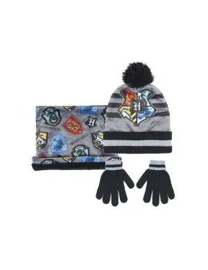 HARRY POTTER CONJUNTO GORRO+GUANTES+BRAGA CUELLO                           
