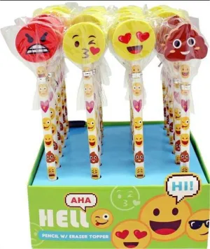 LAPIZ CON GOMA EMOJIS
