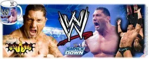 WWE TAZA CERAMICA FULL COLOR BATISTA                                       