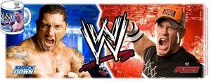 WWE TAZA CERAMICA FULL COLOR BATISTA VS JOHN CENA                          