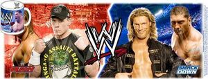 WWE TAZA CERAMICA FULL COLOR SUPERESTRELLAS TRIPLE H + JC + EDGE + BATISTA 