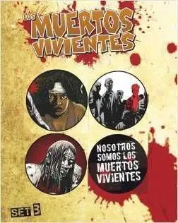 THE WALKING DEAD SET 4 CHAPAS SERIE B                                      