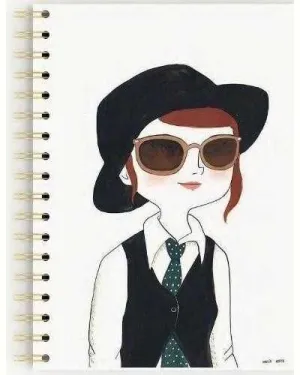 MARIA HESSE LIBRETA A5 NIÑA CON GATO