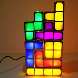 TETRIS: PIEZAS MAGNETICAS 3D MULTICOLOR RETRO