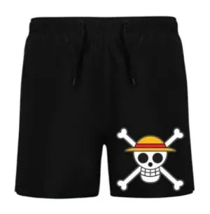 ONE PIECE BAÑADOR NEGRO SOMBRERO DE PAJA T - M