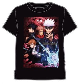 JUJUTSU KAISEN CAMISETA GRUPO XXL