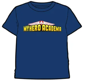 MY HERO ACADEMIA CAMISETA AZUL LOGO XL