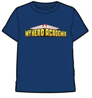 MY HERO ACADEMIA CAMISETA AZUL LOGO XXL