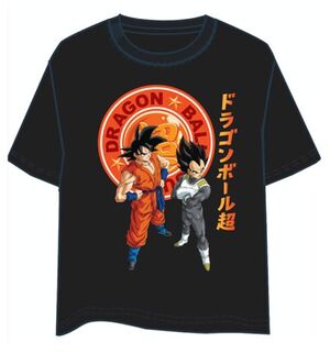 DRAGON BALL CAMISETA NEGRA GOKU Y VEGETA XL