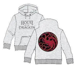 LA CASA DEL DRAGON SUDADERA CON CAPUCHA TARGARYEN M