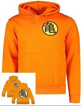 DRAGON BALL SUDADERA NARANJA CON GORRO KANJI TORTUGA S