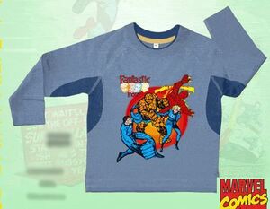 4 FANTASTICOS CAMISETA M/L ATACANDO AZ -4-                                 