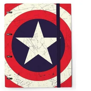 CAPITAN AMERICA CARPETA 245X305 4 ANILLAS 35MM TROQUELADA MARVEL