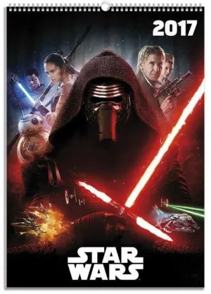 CALENDARIO 2017 STAR WARS EPISODIO VII A3                                  