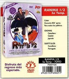 DVD RANMA 1/2 5ª TEMPORADA DELUXE DIGIPACK (5 DVD)                         