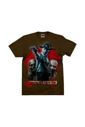 THE WALKING DEAD RICK GRIMES AMC CAMISETA MARRON CHICO TALLA XL            