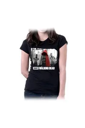 THE WALKING DEAD MICHONNE MASCOTAS AMC CAMISETA NEGRA CHICA TALLA S        