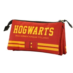 HARRY POTTER BURDEOS ESTUCHE PORTATODO TRIPLE GRYFFINDOR