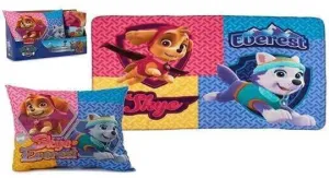 PATRULLA CANINA / PAW PATROL PACK COJIN Y MANTA POLAR ROSA                 
